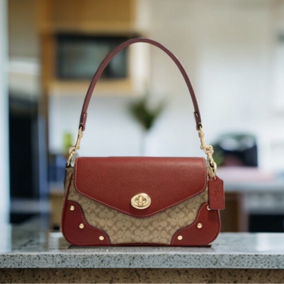 Coach Millie Shoulder Bag In Colorblock Signature Canvas Bag $428 Style CE639